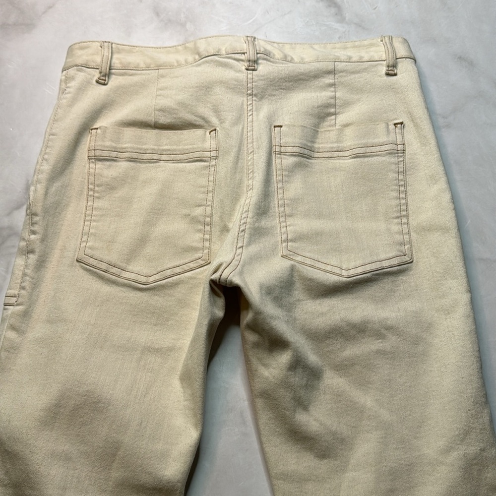 VERONICA BEARD Cardiff Cropped Denim Cargo Pants Jeans - Picture 5 of 6